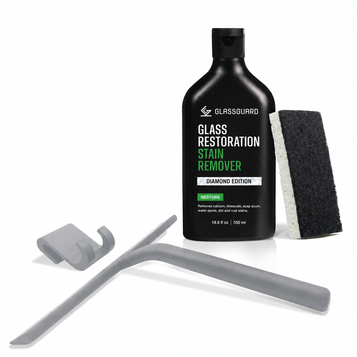 GLASSGUARD™ Glass Stain Remover + Squeegee Bundle