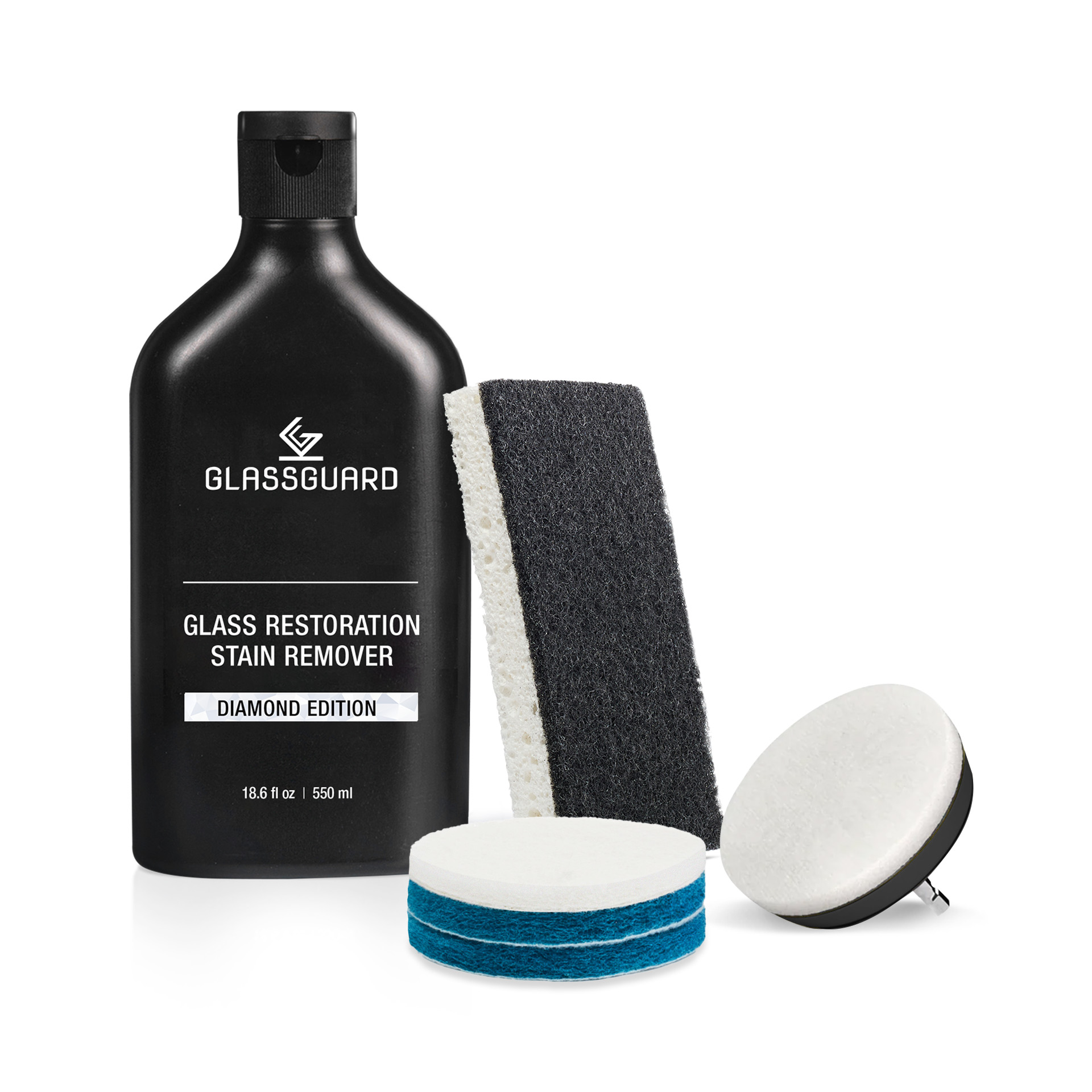 GLASSGUARD™ Glass Stain Remover + Drill Scrubbing Pads image