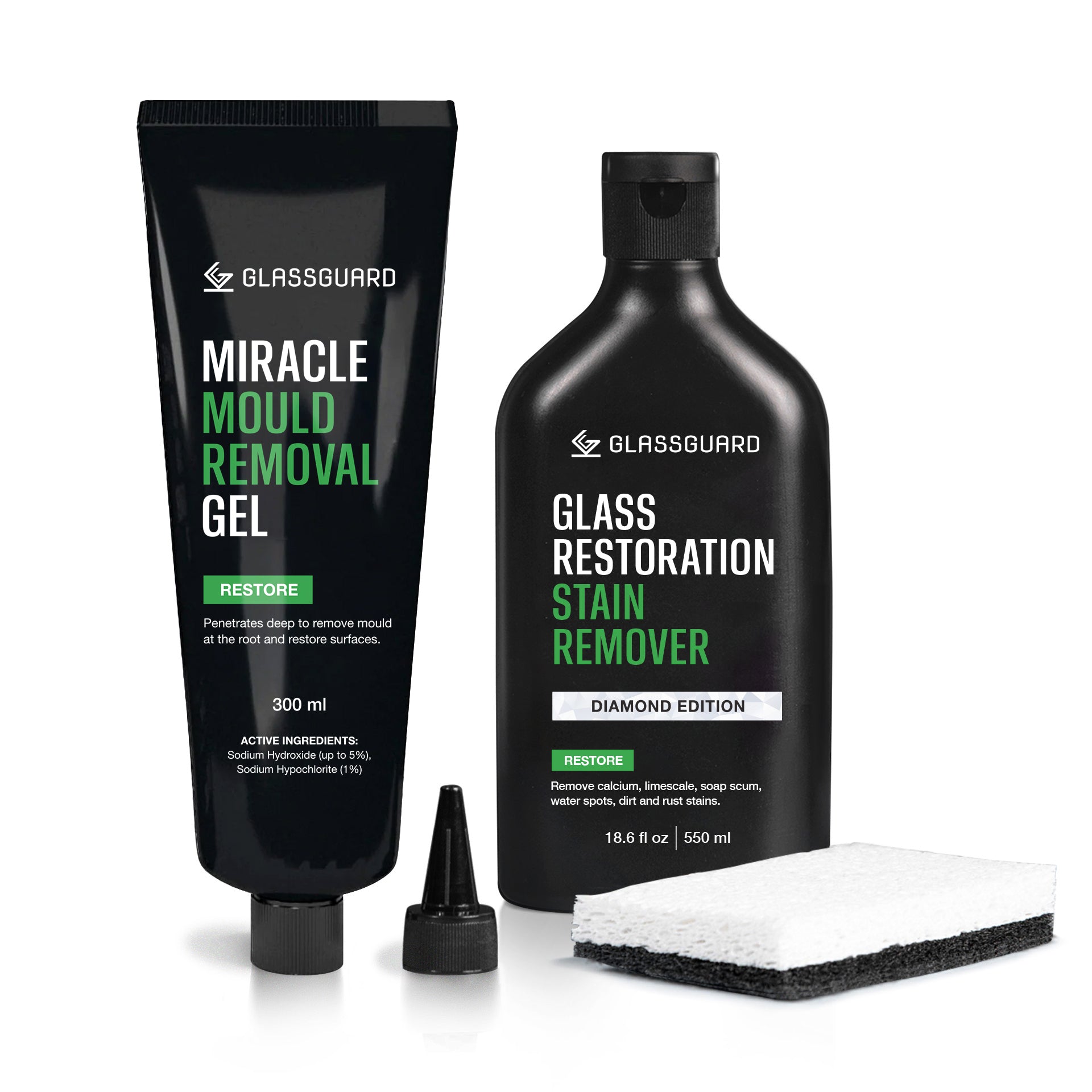 Glass Stain & Mould Remover Bundle